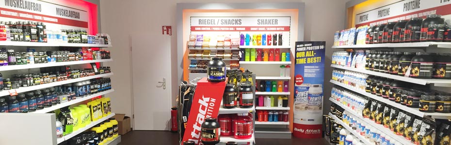 Sportnahrung kaufen im Body Attack Premium Store Erlangen-Arcaden
